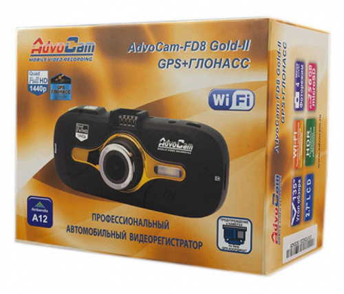 Видеорегистратор AdvoCam FD8 GOLD II GPS+ ГЛОНАСС черный 4Mpix 1440x2560 1440p 135гр. GPS внутренняя память:256Mb Ambarella A12LA55 фото 3