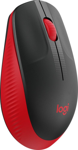 Мышь Logitech M190 красный/черный оптическая (1000dpi) беспроводная USB для ноутбука (2but) фото 3