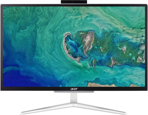 Моноблок Acer Aspire C22-820 21.5" Full HD PS J5040 (2) 4Gb SSD128Gb UHDG 605 Endless GbitEth WiFi BT 65W клавиатура мышь Cam серебристый/черный 1920x1080