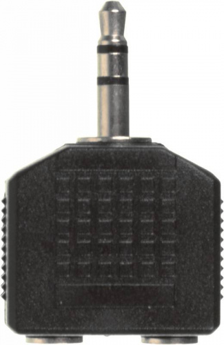 Адаптер аудио Ningbo Headphone Splitter 2xJack 3.5 (f)/Jack 3.5 (m) черный (JAAA095-B) фото 2