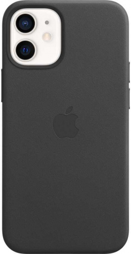 Чехол (клип-кейс) Apple для Apple iPhone 12 mini Leather Case with MagSafe черный (MHKA3ZE/A) фото 4