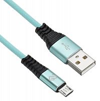 Кабель Digma USB A(m) micro USB B (m) 1.2м зеленый
