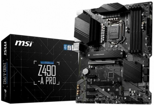 Материнская плата MSI Z490-A PRO Soc-1200 Intel Z490 4xDDR4 ATX AC`97 8ch(7.1) 2.5Gg RAID+HDMI+DP фото 12