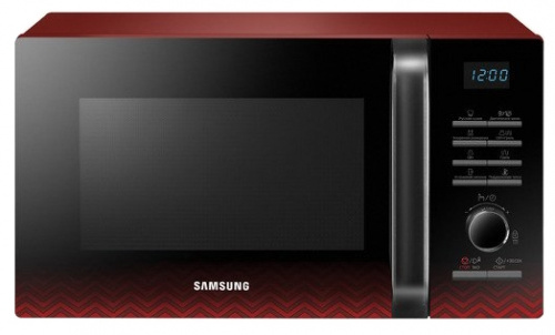 Микроволновая Печь Samsung MG23H3115PR/BW 23л. 800Вт черный/красный