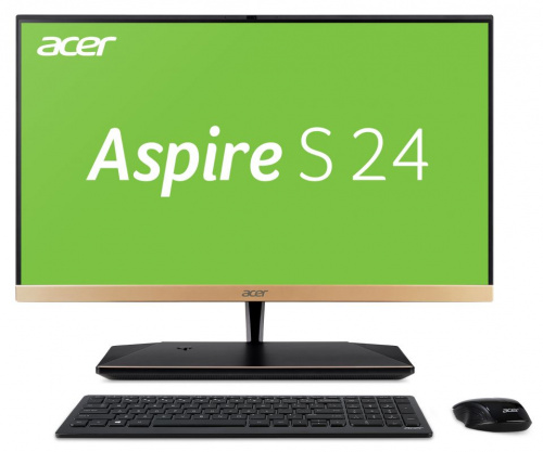 Моноблок Acer Aspire S24-880 23.8" Full HD i5 8250U (1.6)/4Gb/1Tb 5.4k/UHDG 620/Windows 10 Home/GbitEth/WiFi/BT/клавиатура/мышь/Cam/золотистый 1920x1080 фото 3