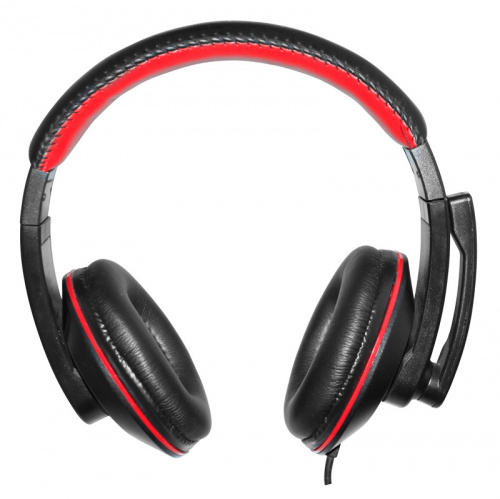 Наушники с микрофоном Оклик HS-L390G DRAGON черный/красный 1.8м мониторные оголовье (1100413) фото 2