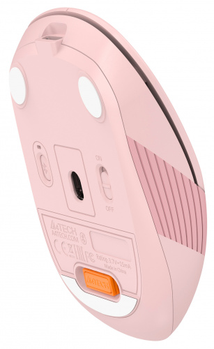 Мышь A4Tech Fstyler FB10C розовый оптическая (2000dpi) беспроводная BT/Radio USB (4but) фото 4