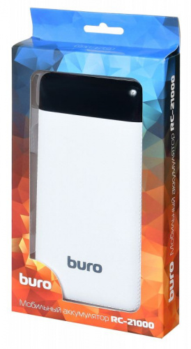 Мобильный аккумулятор Buro RC-21000-WT Li-Ion 21000mAh 2.1A белый 2xUSB фото 4