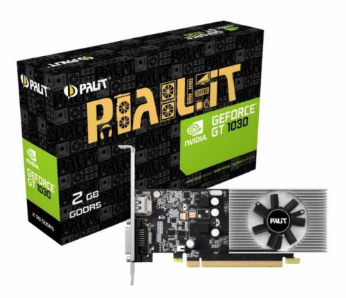 Видеокарта Palit PCI-E PA-GT1030 2GD5 BULK nVidia GeForce GT 1030 2048Mb 64bit DDR5 1227/6000 DVIx1/HDMIx1/HDCP Bulk фото 4