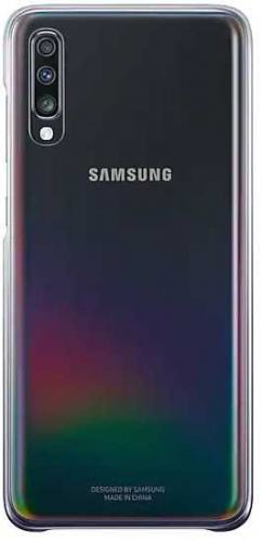 Чехол (клип-кейс) Samsung для Samsung Galaxy A70 Gradation Cover черный (EF-AA705CBEGRU) фото 2