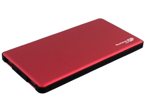Мобильный аккумулятор GP Portable PowerBank MP05 5000mAh 2.1A 2xUSB красный (MP05MAR) фото 3