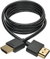 Кабель аудио-видео Tripplite HDMI (m)/HDMI (m) 0.9м. Позолоченные контакты черный (P569-003-SLIM)