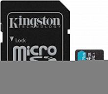 Флеш карта microSDXC 64Gb Class10 Kingston SDCG3/64GB Canvas Go! Plus + adapter