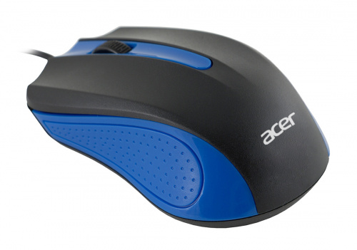 Мышь Acer OMW011 черный/синий оптическая (1200dpi) USB (3but) фото 2