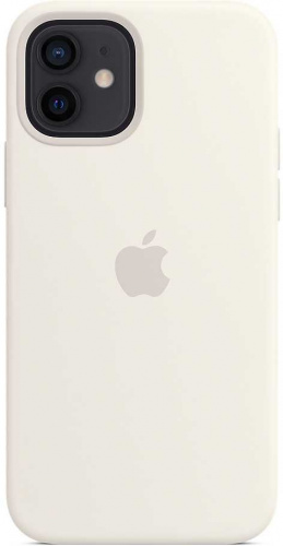 Чехол (клип-кейс) Apple для Apple iPhone 12/12 Pro Silicone Case with MagSafe белый (MHL53ZE/A) фото 2