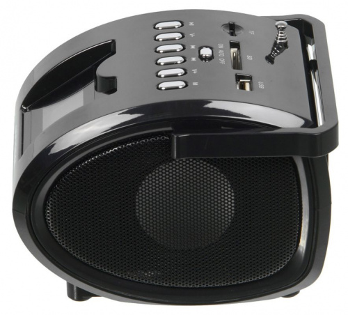 Аудиомагнитола Hyundai H-PAS180 черный 6Вт/MP3/FM(dig)/USB/SD фото 3