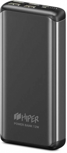 Мобильный аккумулятор Hiper MS20000 Space Gray Li-Pol 20000mAh 2.4A+2.4A+2.4A+2.4A графит 4xUSB фото 4