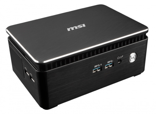 Неттоп MSI Cubi 3 Silent S-038XRU slim i3 7100U (2.4)/4Gb/500Gb/HDG620/noOS/GbitEth/WiFi/BT/65W/черный/серебристый фото 4