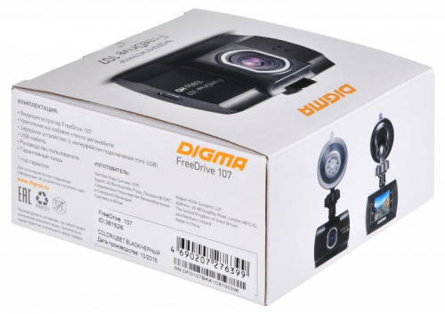 Видеорегистратор Digma FreeDrive 107 черный 1Mpix 1080x1920 1080p 140гр. NTK96220 фото 3