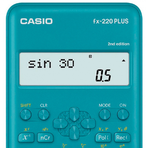 Калькулятор научный Casio FX-220PLUS-2 синий 10+2-разр. фото 2
