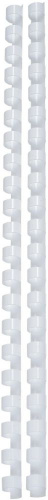Пружины для переплета пластиковые Fellowes d=10мм 41-55лист A4 белый (25шт) CRC-53308 (FS-53308)