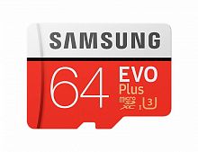 Флеш карта microSDXC 64Gb Class10 Samsung MB-MC64GA/RU EVO PLUS 2 + adapter