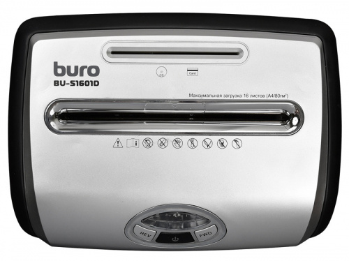Шредер Buro Office BU-S1601D (секр.P-4)/фрагменты/16лист./18лтр./пл.карты/CD фото 10