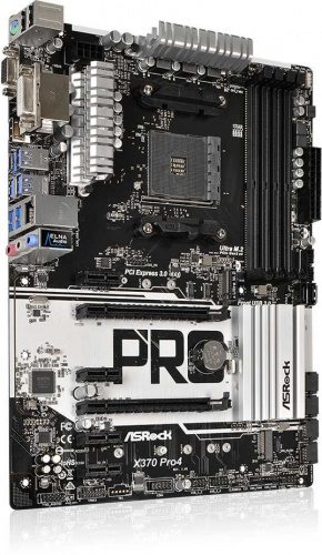 Материнская плата Asrock X370 PRO4 Soc-AM4 AMD X370 4xDDR4 ATX AC`97 8ch(7.1) GbLAN RAID+VGA+DVI+HDMI фото 2