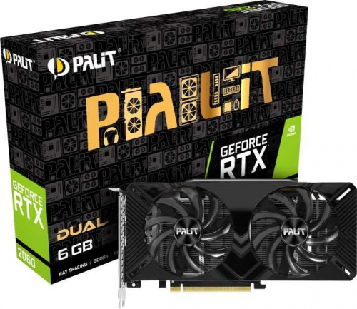 Видеокарта Palit PCI-E PA-RTX2060 DUAL 6G BULK NVIDIA GeForce RTX 2060 6144Mb 192 GDDR6 1365/14000 DVIx1/HDMIx1/DPx1/HDCP Bulk фото 4
