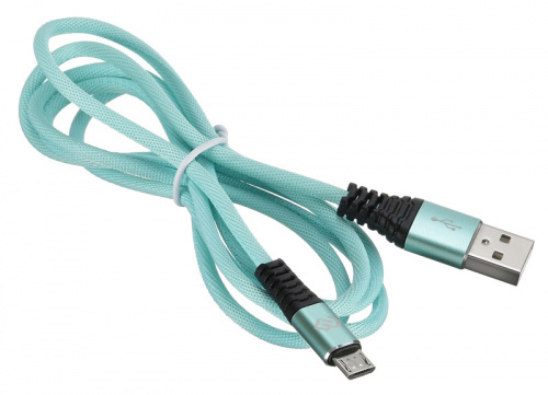 Кабель Digma USB A(m) micro USB B (m) 1.2м зеленый фото 5