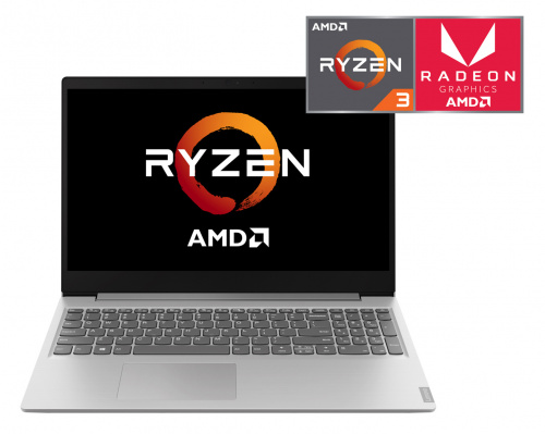 Ноутбук Lenovo IdeaPad S145-15API Ryzen 3 3200U/4Gb/SSD128Gb/AMD Radeon Vega 3/15.6"/TN/FHD (1920x1080)/Windows 10/grey/WiFi/BT/Cam