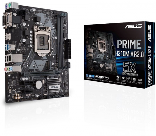 Материнская плата Asus PRIME H310M-A R2.0/CSM Soc-1151v2 Intel H310 2xDDR4 mATX AC`97 8ch(7.1) GbLAN+VGA+DVI+HDMI фото 3