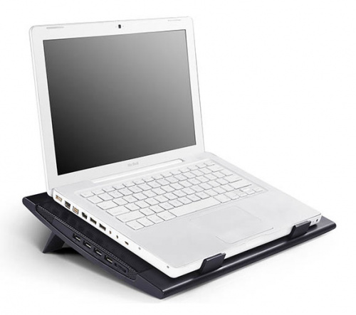 Подставка для ноутбука Deepcool WIND PAL (WINDPAL) 17"382x262x24мм 27дБ 4xUSB 2x 140ммFAN 793г черный фото 3