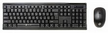 Клавиатура + мышь Оклик 230M клав:черный мышь:черный USB беспроводная
