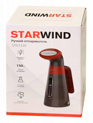 Отпариватель ручной Starwind STG1220 800Вт серый/красный фото 4