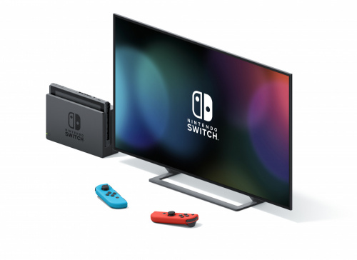 Игровая консоль Nintendo Switch New красный/синий фото 3