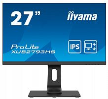 Монитор Iiyama 27" ProLite XUB2793HS-B4 черный IPS LED 4ms 16:9 HDMI M/M матовая HAS Pivot 1000:1 300cd 178гр/178гр 1920x1080 D-Sub DisplayPort FHD 6.7кг