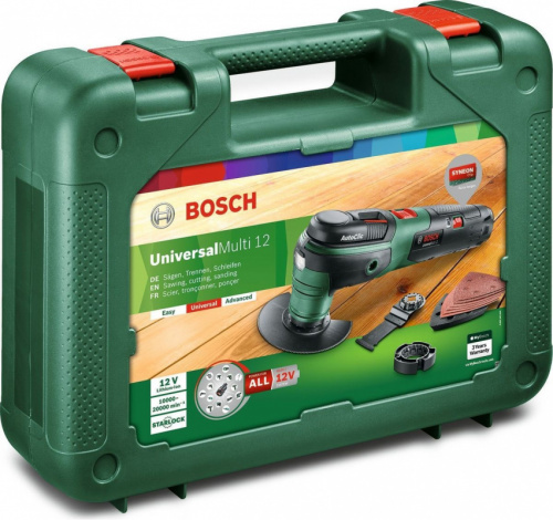 Многофункциональный инструмент Bosch UniversalMulti 12 зеленый/черный фото 3