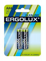 Батарея Ergolux Alkaline LR03 BL-2 AAA 1250mAh (2шт) блистер
