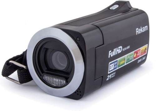 Видеокамера Rekam DVC-360 черный IS el 2.7" 1080p SDHC Flash/Flash фото 5