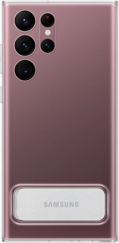 Чехол (клип-кейс) Samsung для Samsung Galaxy S22 Ultra Clear Standing Cover прозрачный (EF-JS908CTEGRU) фото 3
