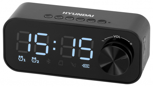 Радиобудильник Hyundai H-RCL420 черный LED подсв:белая часы:цифровые FM фото 12