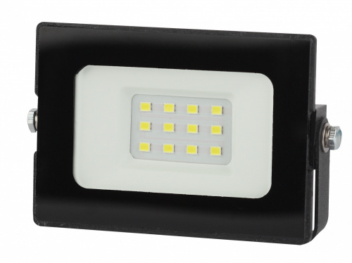 Прожектор уличный Эра Eco Slim LPR-021-0-65K-010 светодиодный 10Вт корп.алюм.черный (Б0043555)