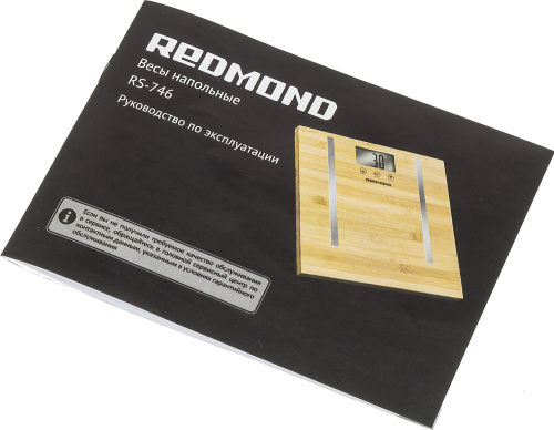 Весы напольные электронные Redmond RS-746 макс.150кг бамбук фото 4