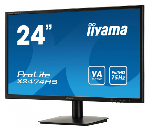 Монитор Iiyama 23.6" X2474HS-B2 черный VA LED 4ms 16:9 HDMI M/M матовая 3000:1 250cd 178гр/178гр 1920x1080 D-Sub DisplayPort FHD 3.7кг фото 4