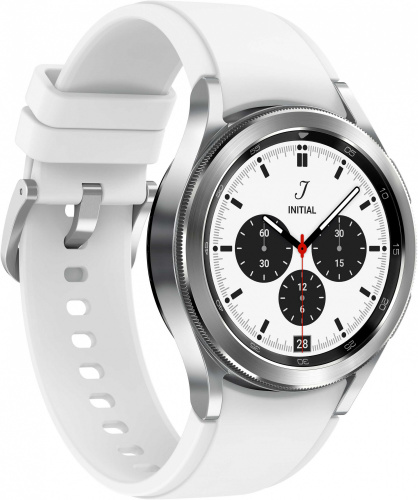 Смарт-часы Samsung Galaxy Watch 4 Classic 42мм 1.2" Super AMOLED серебристый (SM-R880NZSACIS) фото 2