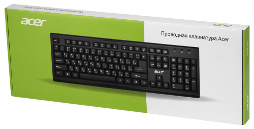 Клавиатура Acer OKW120 черный USB (ZL.KBDEE.006) фото 2