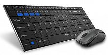 Клавиатура + мышь Rapoo 9060M клав:черный мышь:черный USB беспроводная slim Multimedia