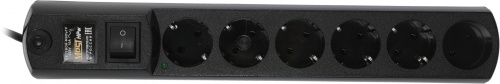 Сетевой фильтр Most HPw 2м (6 розеток) черный (коробка) фото 4