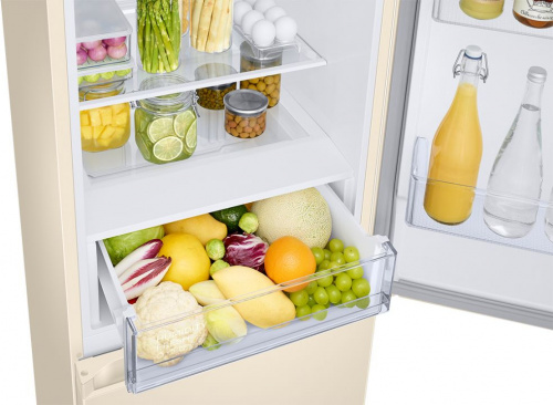 Холодильник Samsung RB34T670FEL/WT бежевый (двухкамерный) фото 3
